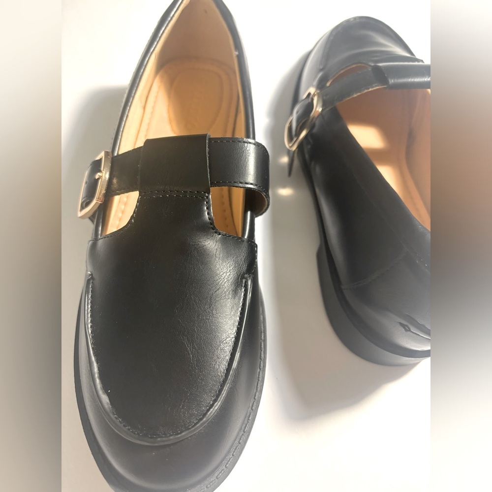 Classic Black Mary Jane Loafers for Women - Picture 8 of 13